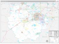 Fort Bend, Tx Carrier Route Wall Map